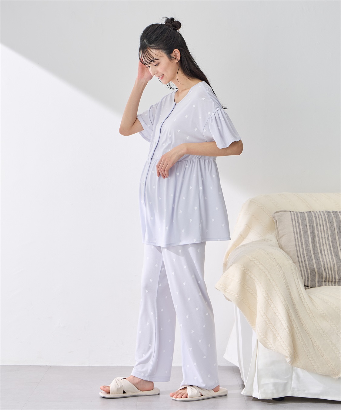 Rosemadame 接触冷感ハート柄パジャマ_sub_10