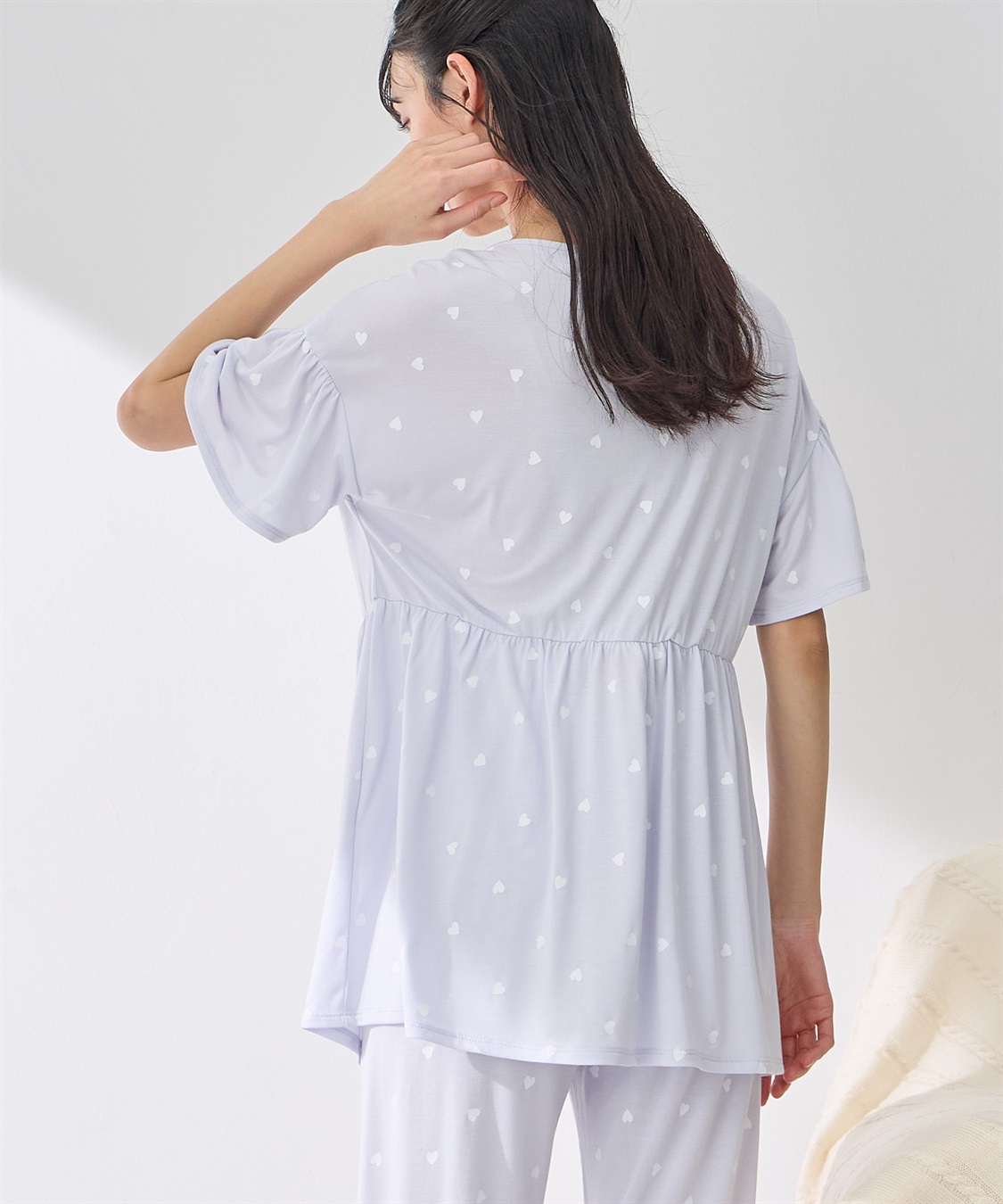 Rosemadame 接触冷感ハート柄パジャマ_sub_20