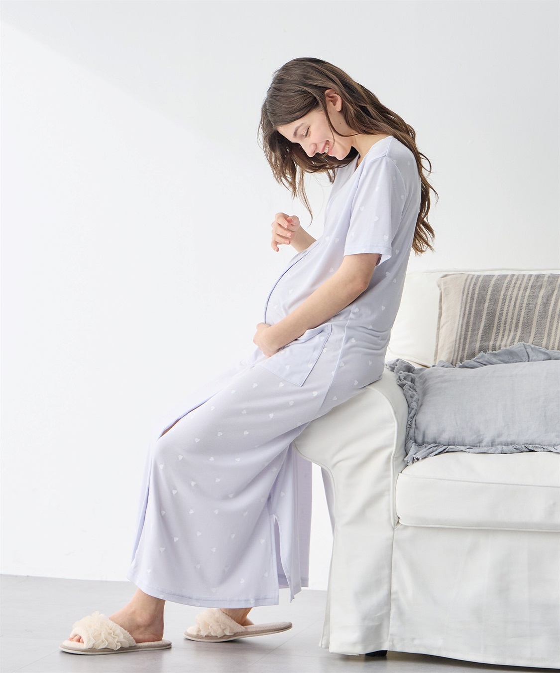 Rosemadame 接触冷感ハート柄ネグリジェ_sub_13