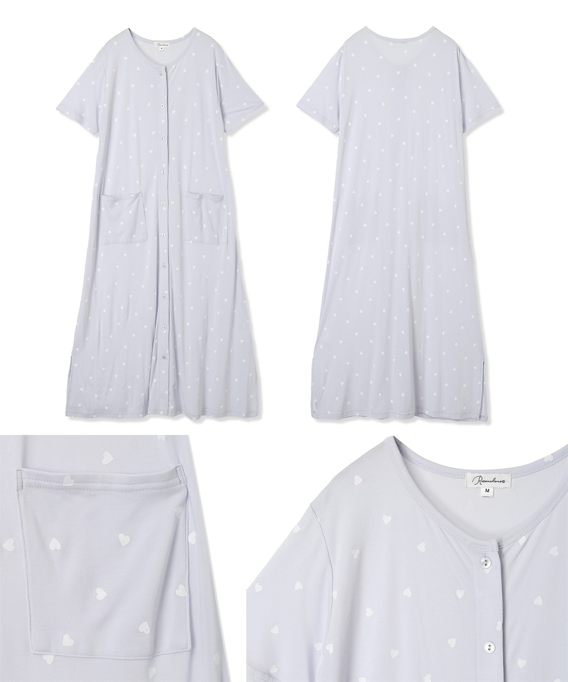 Rosemadame 接触冷感ハート柄ネグリジェ_sub_22