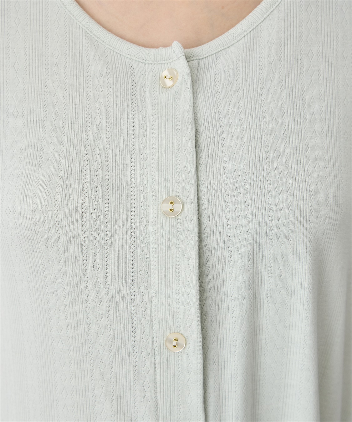 Rosemadame 配色メロウフリル パターンメッシュパジャマ(産前・産後対応 マタニティ＆授乳服 ルームウェア 上下セット)_sub_17