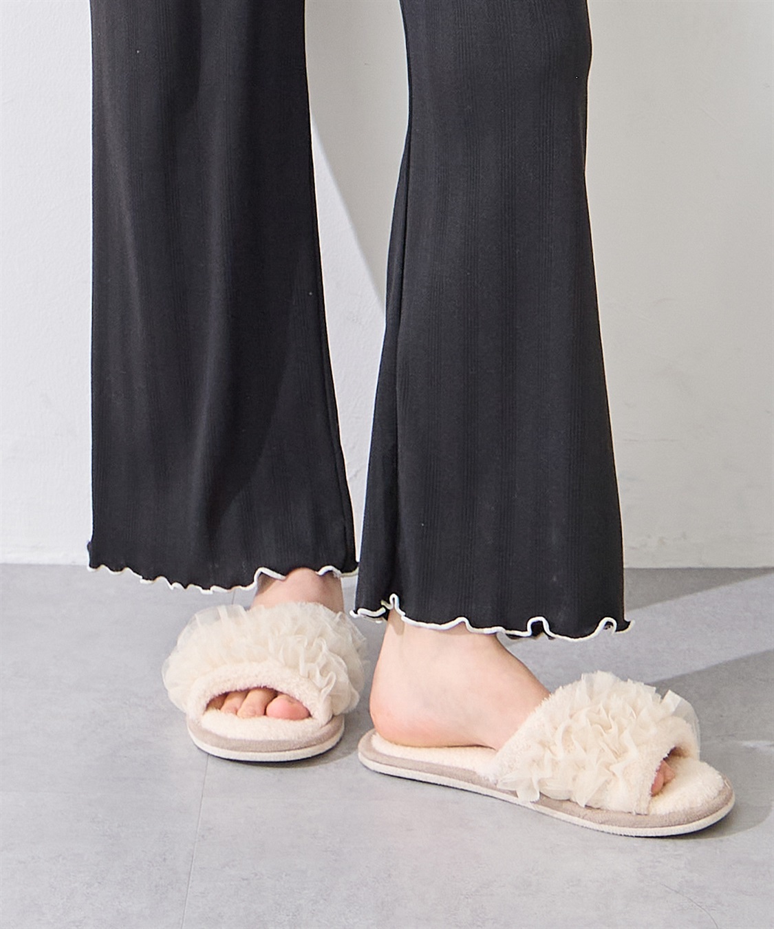 Rosemadame 配色メロウフリル パターンメッシュパジャマ(産前・産後対応 マタニティ＆授乳服 ルームウェア 上下セット)_sub_18