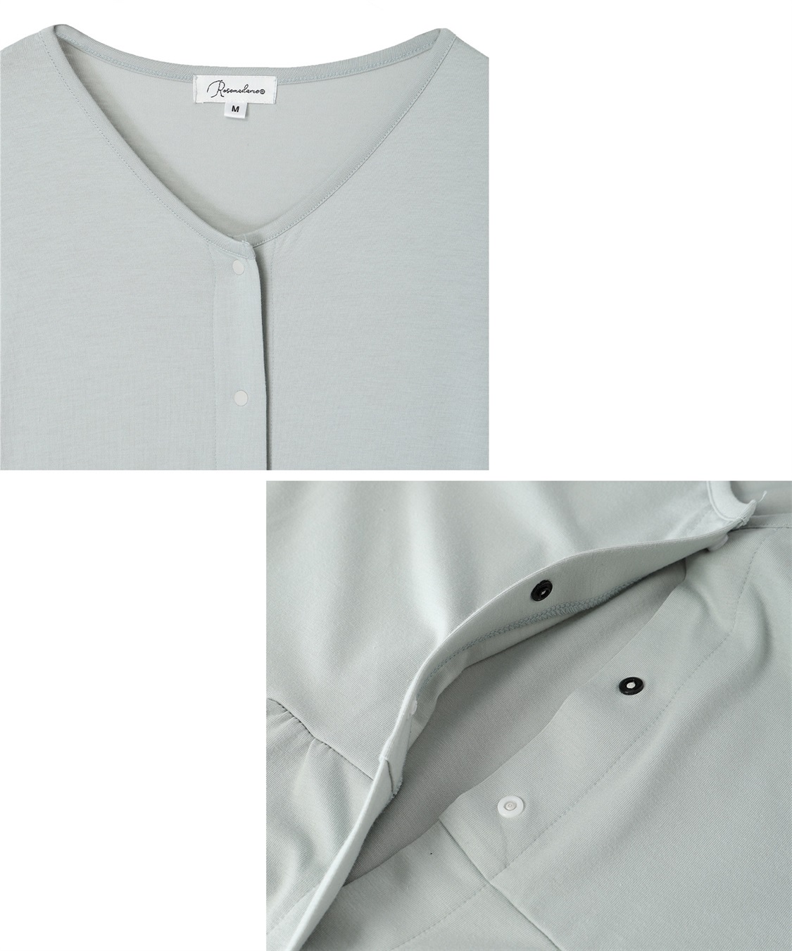 Rosemadame 無地・フルーツプリントネグリジェ/ワンピースパジャマ（マタニティ/授乳服）授乳口付き 授乳楽々 妊婦服 産前・産後対応_sub_26