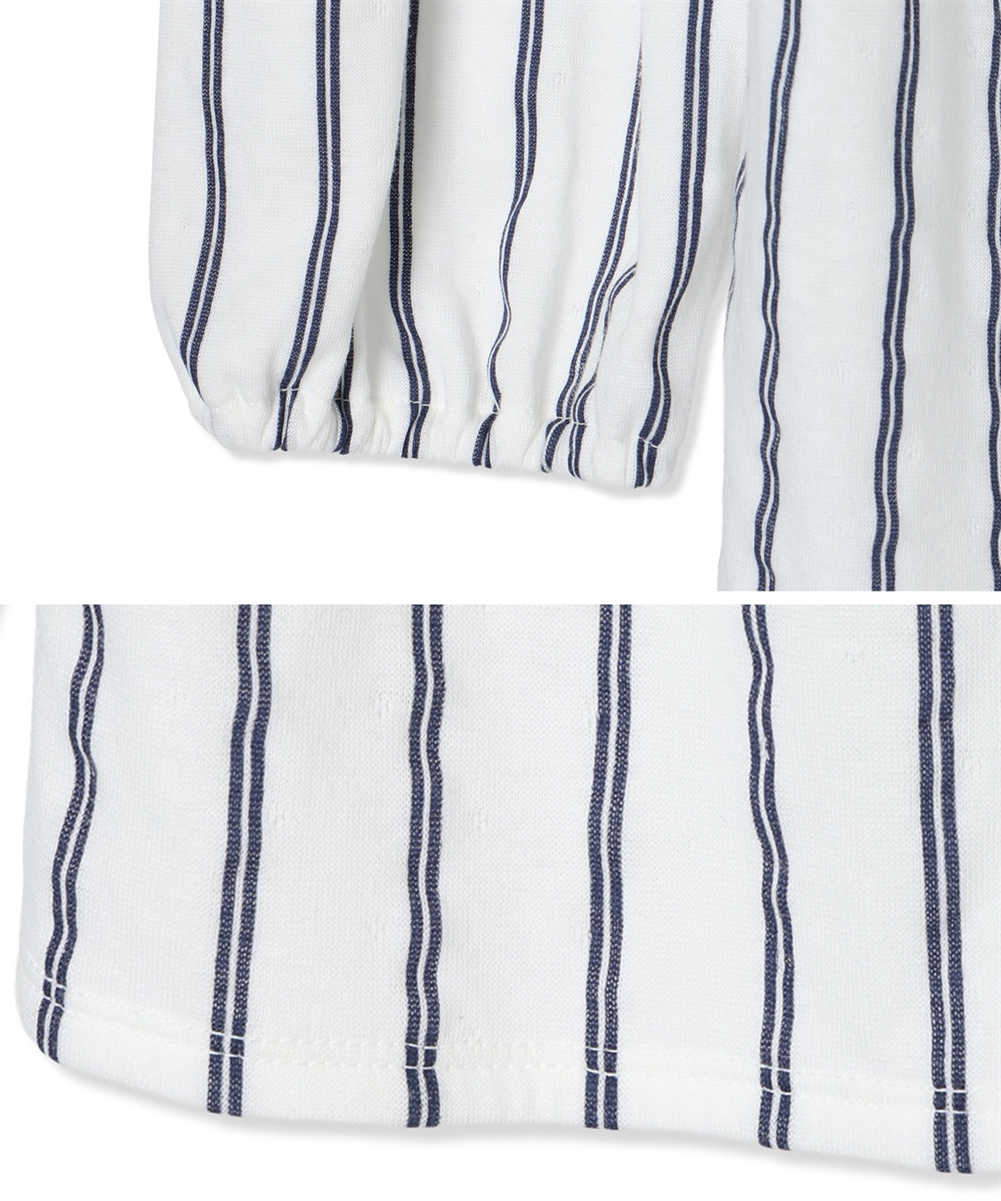 Rosemadame 接結ダブルガーゼ無地・ストライプパジャマ/ルームウェア/上下セット(産前・産後対応 マタニティ＆授乳服)_sub_26