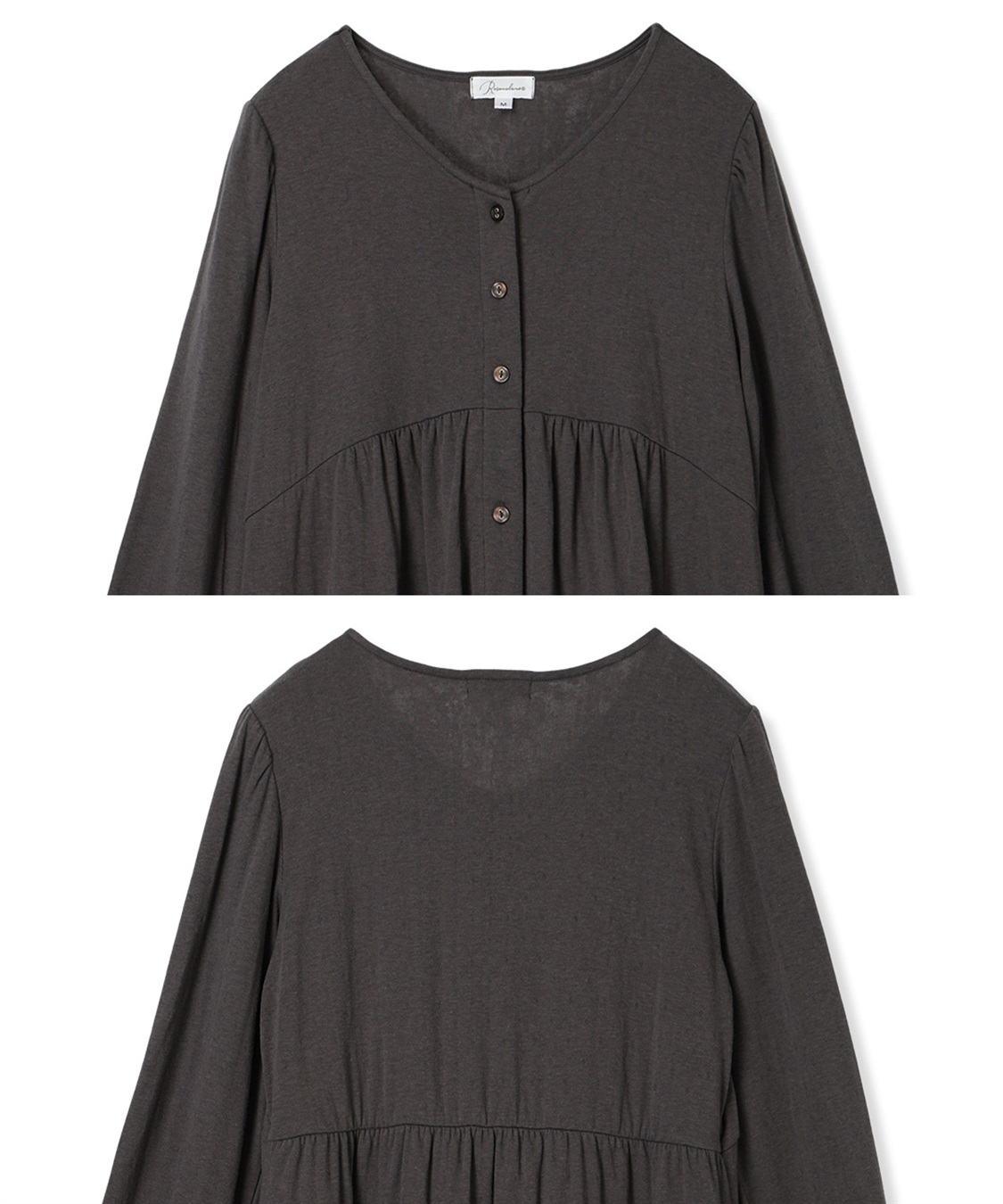 Rosemadame 接結ダブルガーゼ無地・ストライプネグリジェ/ワンピースパジャマ/ルームウェア（マタニティ/授乳服）授乳楽々 妊婦服 産前・産後対応_sub_24