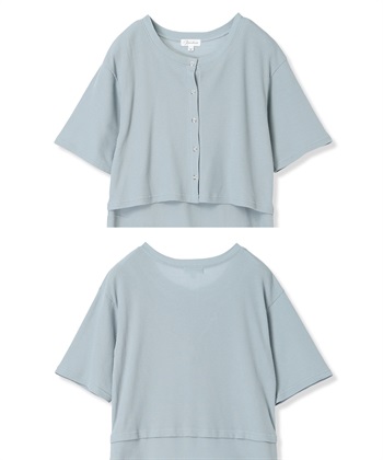 Rosemadame 半袖カーディガンドッキング ワッフルワンピース（マタニティ/授乳服）授乳口付き 授乳楽々 妊婦服 産前・産後対応_subthumb_26