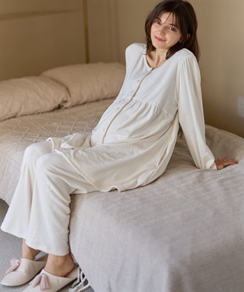 Rosemadame ベロアリボンエンボスパジャマ（マタニティ/ 妊婦服）授乳楽々 妊婦服 産前・産後対応_subthumb_6