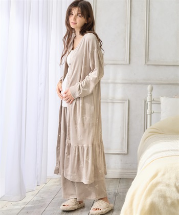Rosemadame ベロアリボンエンボスネグリジェ（マタニティ/ 妊婦服）授乳楽々 妊婦服 産前・産後対応_subthumb_11