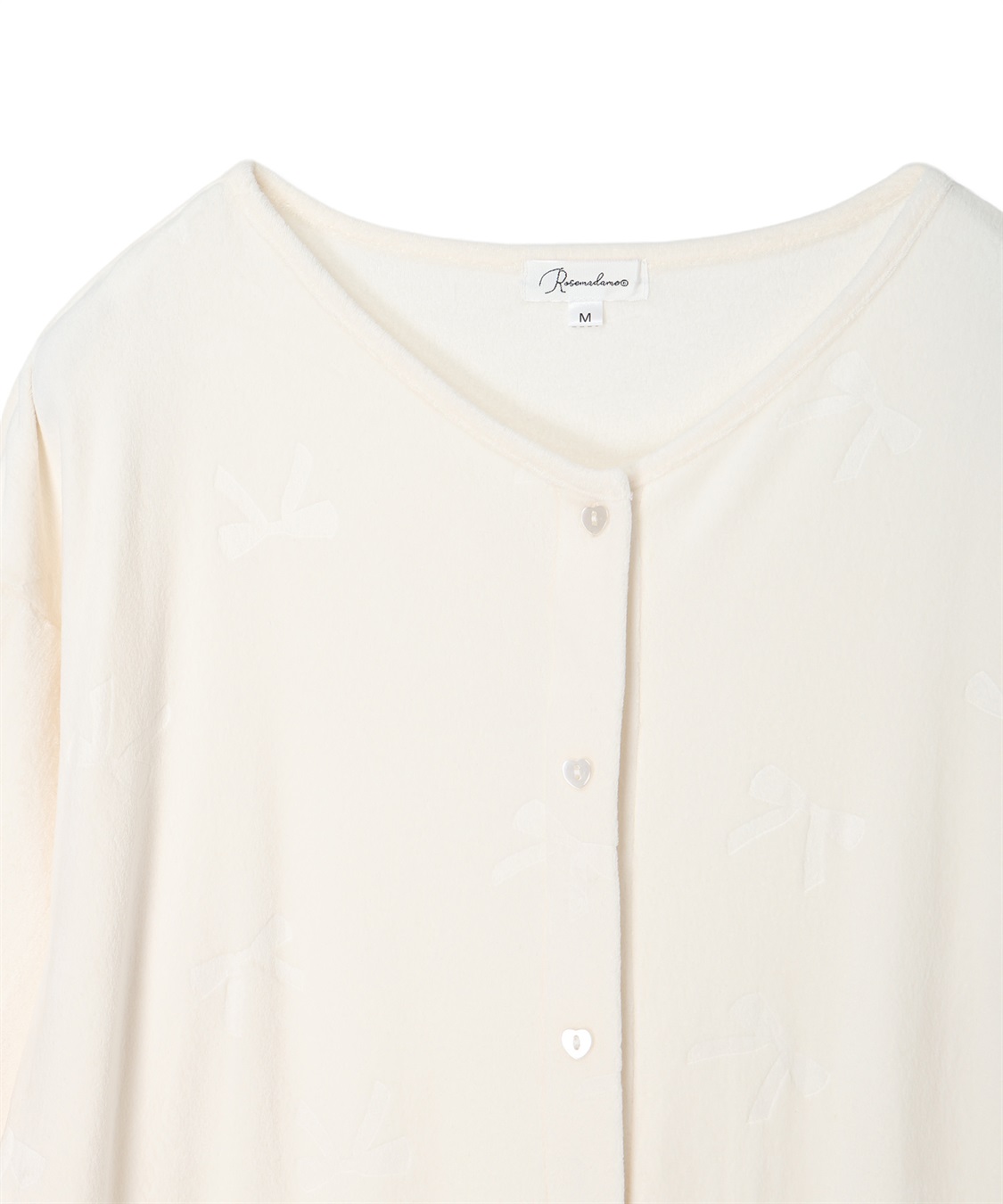 Rosemadame ベロアリボンエンボスネグリジェ（マタニティ/ 妊婦服）授乳楽々 妊婦服 産前・産後対応_sub_17