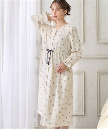 Rosemadame 2WAYストレッチレトロフラワーネグリジェ/ワンピースパジャマ/ルームウェア（マタニティ/授乳服）授乳楽々 妊婦服 産前・産後対応_subthumb_11