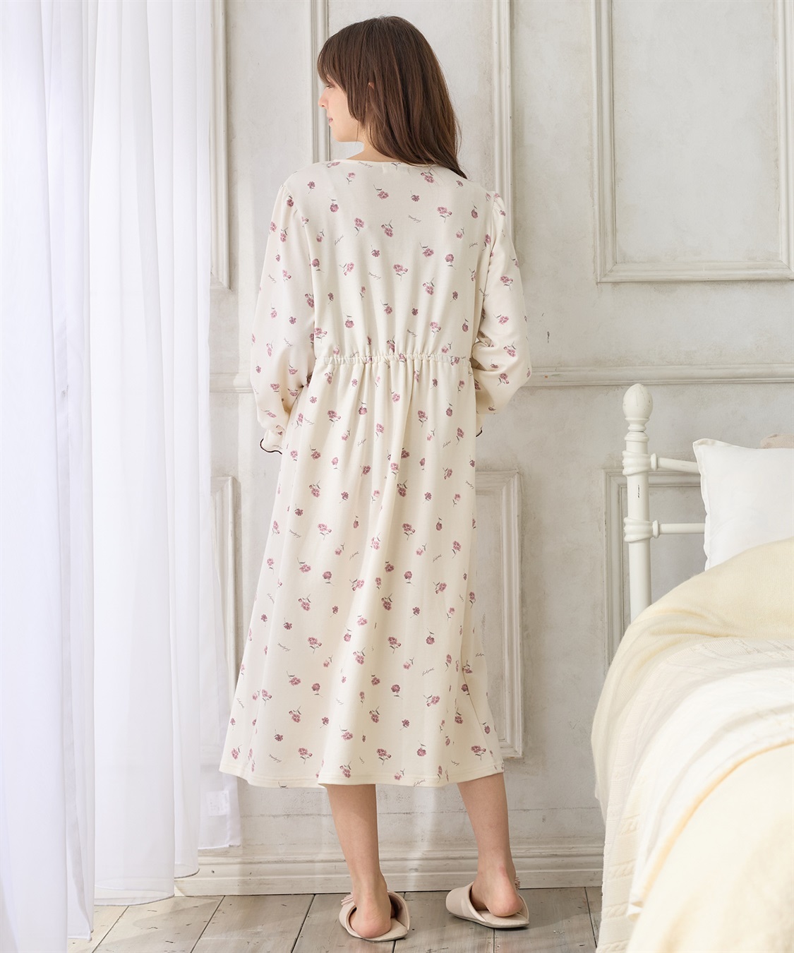 Rosemadame レトロフラワーネグリジェ/ワンピースパジャマ/ルームウェア（マタニティ/授乳服）授乳楽々 妊婦服 産前・産後対応_sub_16