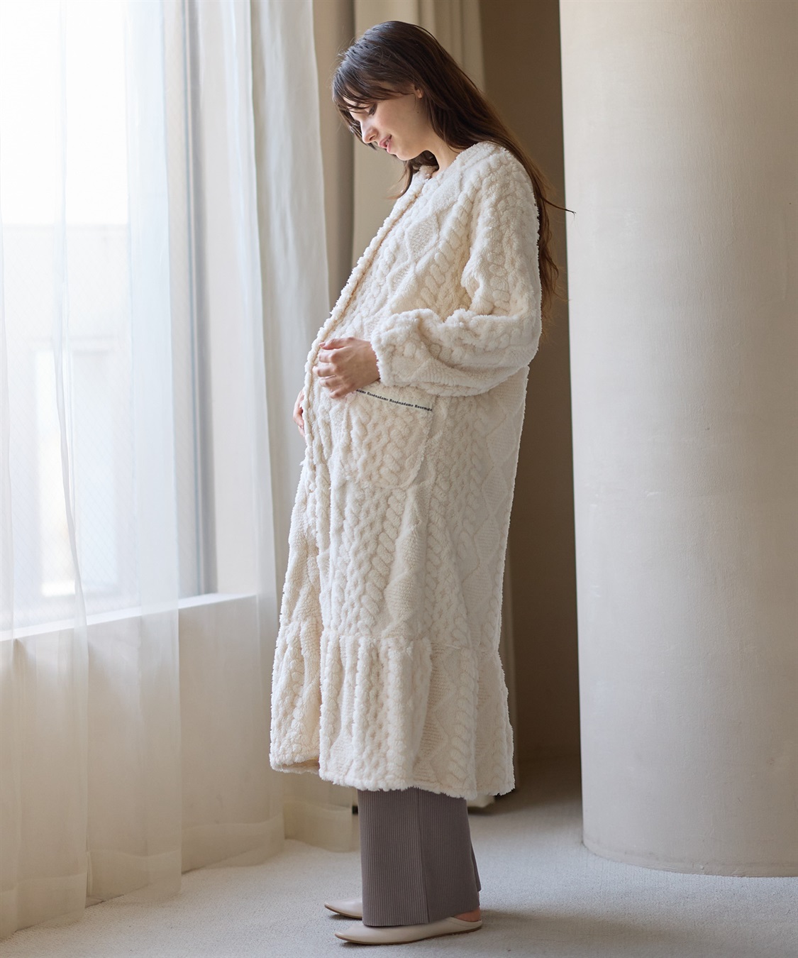 ｹｰﾌﾞﾙ柄ﾌﾘｰｽﾈｸﾞﾘｼﾞｪ Rosemadame｜クロスプラス公式通販サイト