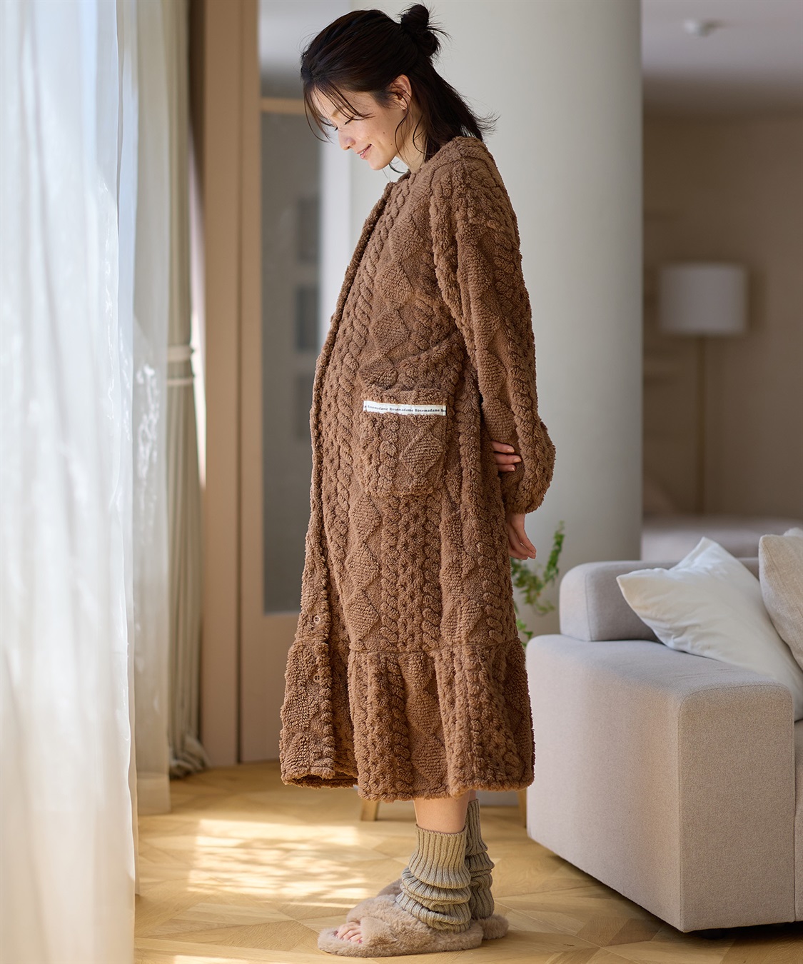 Rosemadame ｹｰﾌﾞﾙ柄ﾌﾘｰｽﾈｸﾞﾘｼﾞｪ_sub_8