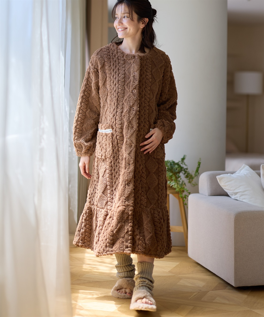 Rosemadame ｹｰﾌﾞﾙ柄ﾌﾘｰｽﾈｸﾞﾘｼﾞｪ_sub_10