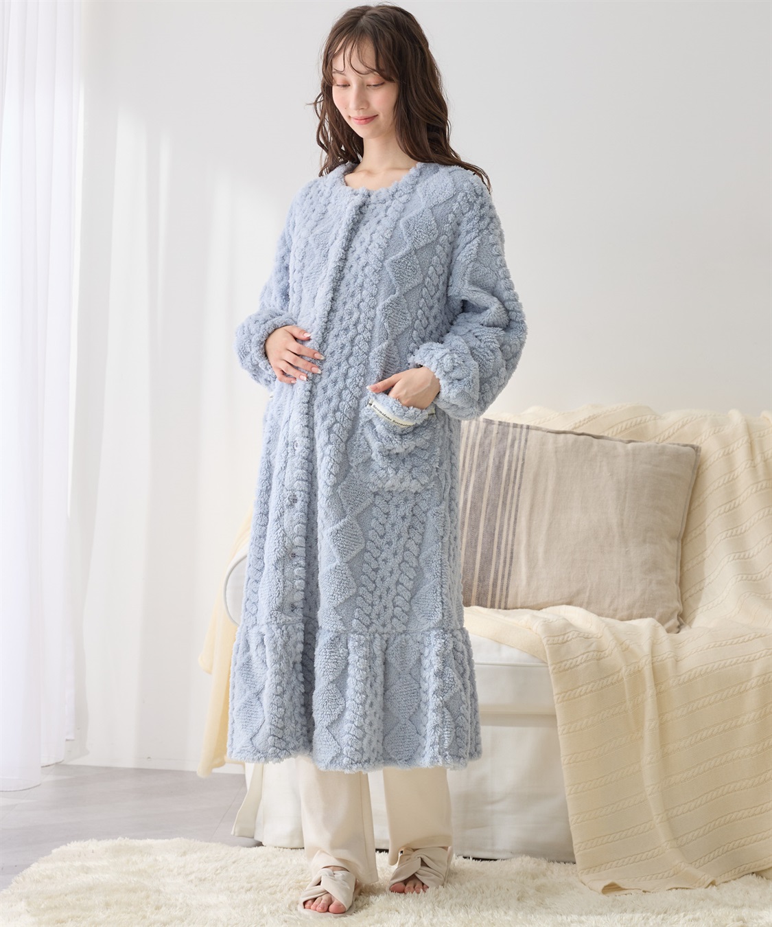 Rosemadame ｹｰﾌﾞﾙ柄ﾌﾘｰｽﾈｸﾞﾘｼﾞｪ_sub_12