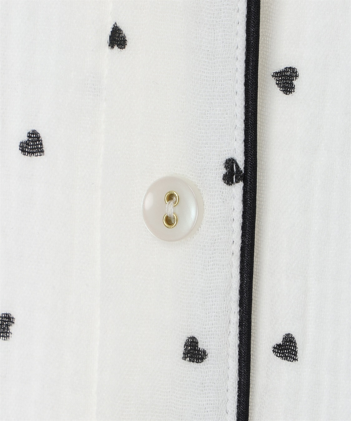 Rosemadame Ｗガーゼハート柄パジャマ（マタニティ/ 妊婦服）授乳楽々 妊婦服 産前・産後対応_sub_4