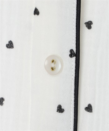 Rosemadame Ｗガーゼハート柄パジャマ（マタニティ/ 妊婦服）授乳楽々 妊婦服 産前・産後対応_subthumb_4