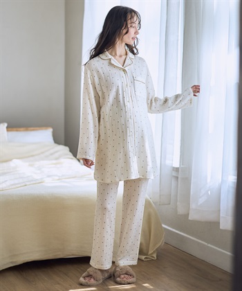 Rosemadame Ｗガーゼハート柄パジャマ（マタニティ/ 妊婦服）授乳楽々 妊婦服 産前・産後対応_subthumb_18