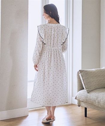 Rosemadame Ｗガーゼハート柄ネグリジェ/ワンピースパジャマ（マタニティ/ 妊婦服）授乳楽々 妊婦服 産前・産後対応_subthumb_14