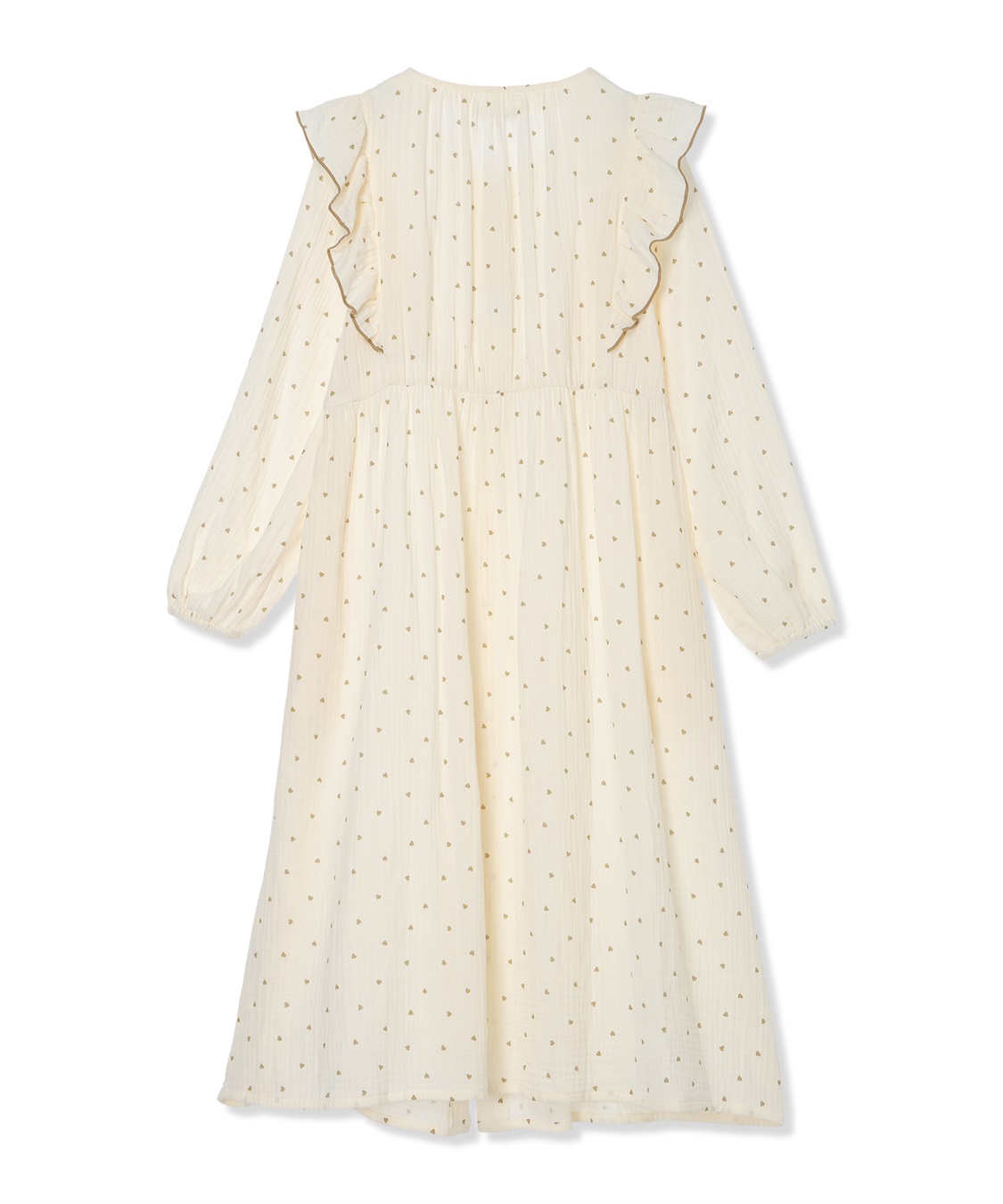 Rosemadame Ｗガーゼハート柄ネグリジェ/ワンピースパジャマ（マタニティ/ 妊婦服）授乳楽々 妊婦服 産前・産後対応_sub_16