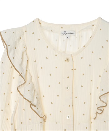 Rosemadame Ｗガーゼハート柄ネグリジェ/ワンピースパジャマ（マタニティ/ 妊婦服）授乳楽々 妊婦服 産前・産後対応_subthumb_17