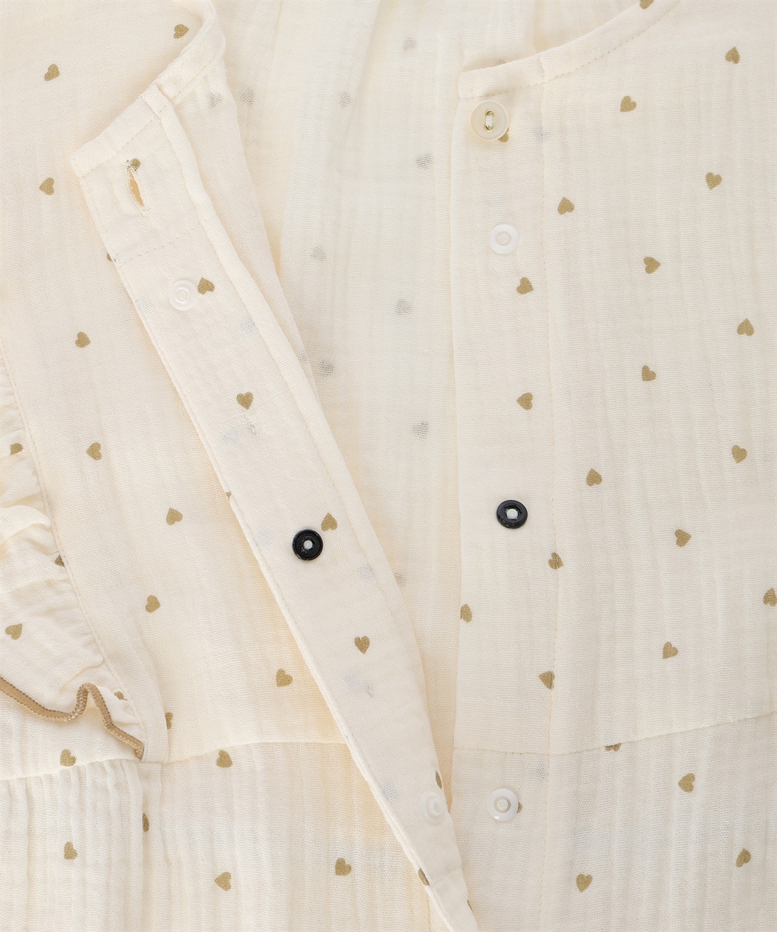 Rosemadame Ｗガーゼハート柄ネグリジェ/ワンピースパジャマ（マタニティ/ 妊婦服）授乳楽々 妊婦服 産前・産後対応_sub_19