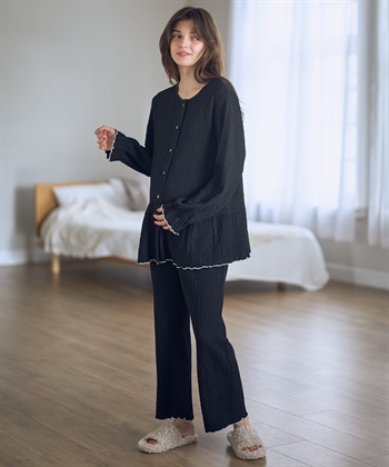 Rosemadame ポコポコジャガード配色メロウパジャマ（マタニティ/ 妊婦服）授乳楽々 妊婦服 産前・産後対応_subthumb_7