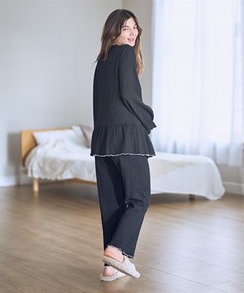 Rosemadame ポコポコジャガード配色メロウパジャマ（マタニティ/ 妊婦服）授乳楽々 妊婦服 産前・産後対応_subthumb_9