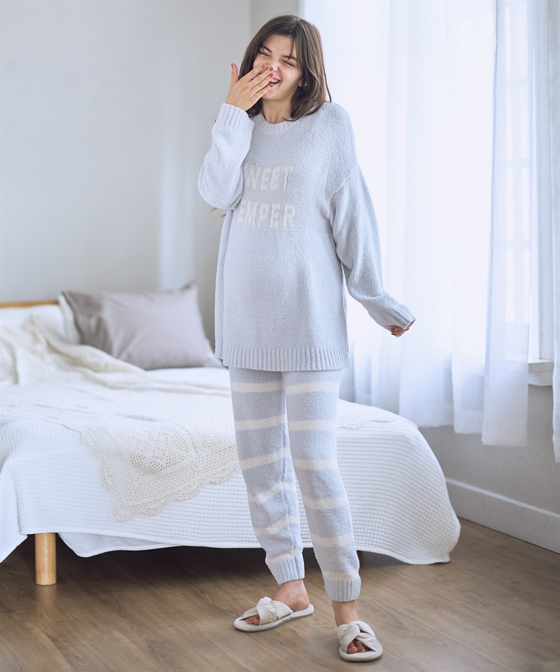 Rosemadame モコモコニットルームウェア上下セット_sub_3