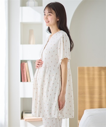 Rosemadame ワッフル風アイス柄パジャマ/マタニティパジャマ（マタニティ/授乳服）上下セット 授乳口付き 授乳楽々 妊婦服 産前・産後対応_subthumb_8