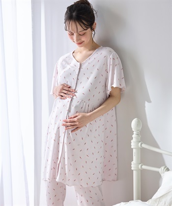 Rosemadame ワッフル風アイス柄パジャマ/マタニティパジャマ（マタニティ/授乳服）上下セット 授乳口付き 授乳楽々 妊婦服 産前・産後対応_subthumb_19