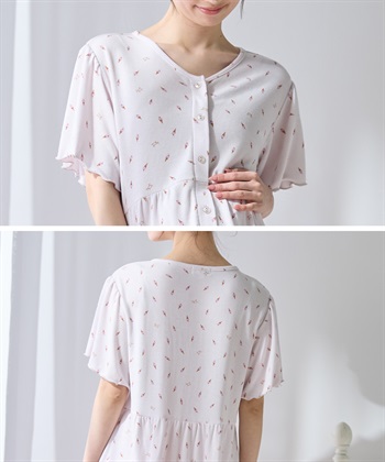 Rosemadame ワッフル風アイス柄パジャマ/マタニティパジャマ（マタニティ/授乳服）上下セット 授乳口付き 授乳楽々 妊婦服 産前・産後対応_subthumb_24