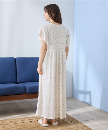 Rosemadame ワッフル風アイス柄ネグリジェ/ワンピースパジャマ/マタニティパジャマ（マタニティ/授乳服）上下セット 授乳口付き 授乳楽々 妊婦服 産前・産後対応_subthumb_6