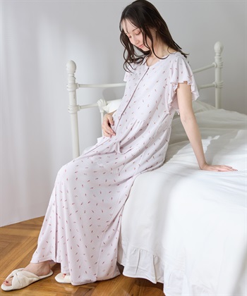 Rosemadame ワッフル風アイス柄ネグリジェ/ワンピースパジャマ/マタニティパジャマ（マタニティ/授乳服）上下セット 授乳口付き 授乳楽々 妊婦服 産前・産後対応_subthumb_20