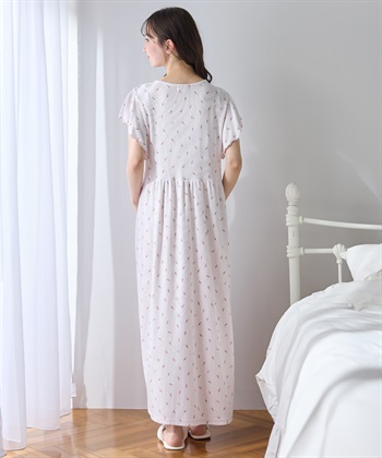 Rosemadame ワッフル風アイス柄ネグリジェ/ワンピースパジャマ/マタニティパジャマ（マタニティ/授乳服）上下セット 授乳口付き 授乳楽々 妊婦服 産前・産後対応_subthumb_22