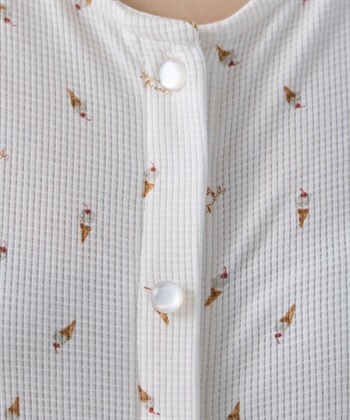 Rosemadame ワッフル風アイス柄ネグリジェ/ワンピースパジャマ/マタニティパジャマ（マタニティ/授乳服）上下セット 授乳口付き 授乳楽々 妊婦服 産前・産後対応_subthumb_24