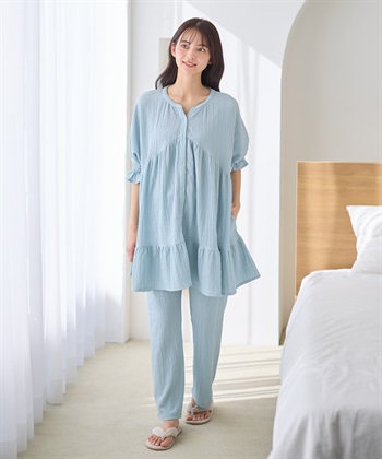 Rosemadame ふくれジャガード マタニティパジャマ （マタニティ/ 妊婦服）授乳楽々 妊婦服 産前・産後対応_subthumb_9