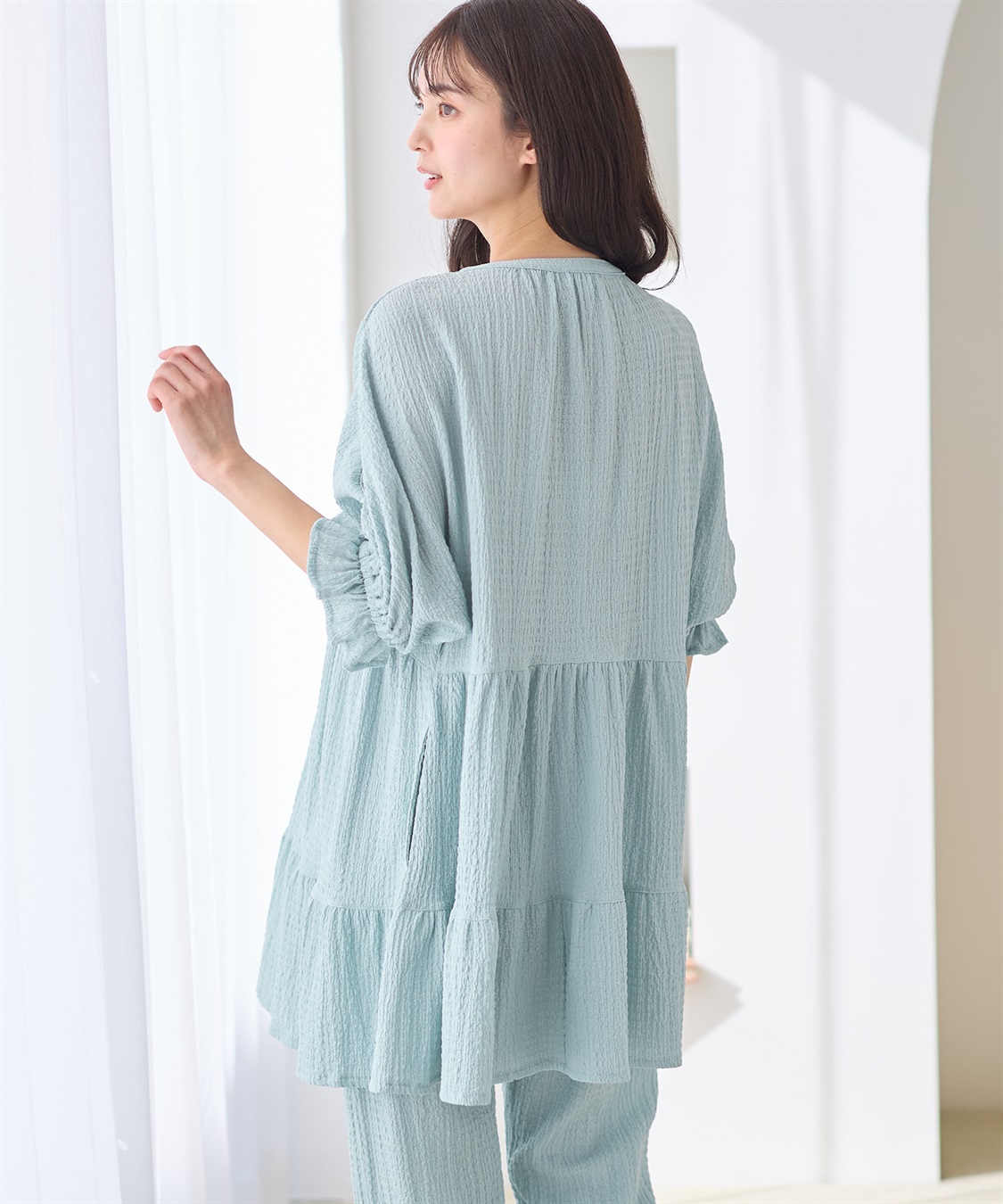 Rosemadame ふくれジャガード マタニティパジャマ （マタニティ/ 妊婦服）授乳楽々 妊婦服 産前・産後対応_sub_21