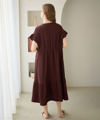 Rosemadame ふくれジャガードネグリジェ/マタニティパジャマ ワンピースパジャマ（マタニティ/ 妊婦服）授乳楽々 妊婦服 産前・産後対応_subthumb_8