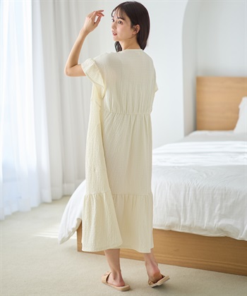 Rosemadame ふくれジャガードネグリジェ/マタニティパジャマ ワンピースパジャマ（マタニティ/ 妊婦服）授乳楽々 妊婦服 産前・産後対応_subthumb_23