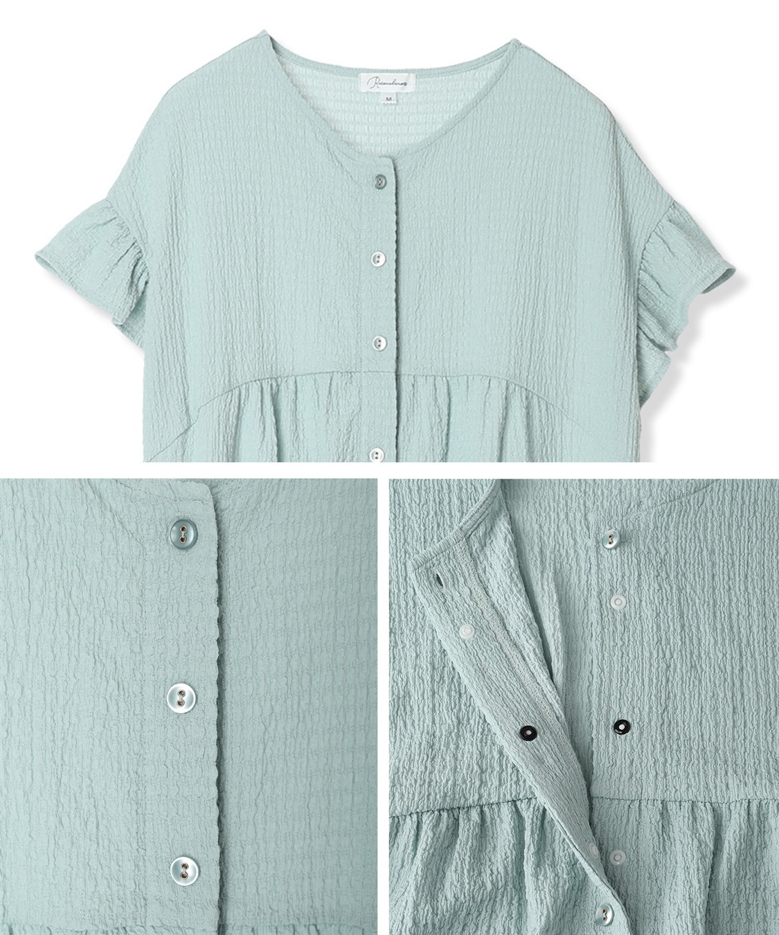 Rosemadame ふくれジャガードネグリジェ/マタニティパジャマ ワンピースパジャマ（マタニティ/ 妊婦服）授乳楽々 妊婦服 産前・産後対応_sub_26