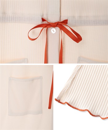 Rosemadame テレコ配色メロウネグリジェ/マタニティパジャマ ワンピースパジャマ（マタニティ/ 妊婦服）授乳楽々 妊婦服 産前・産後対応_subthumb_24