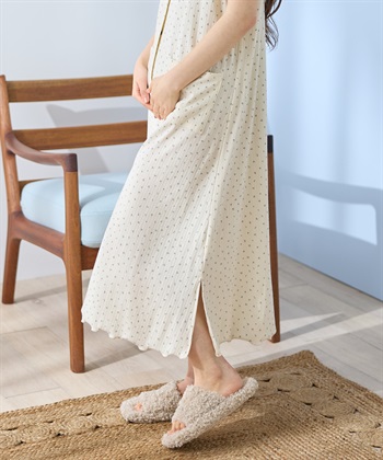 Rosemadame パターンメッシュ小花柄ネグリジェ/ワンピースパジャマ/マタニティパジャマ（マタニティ/授乳服）上下セット 授乳口付き 授乳楽々 妊婦服 産前・産後対応_subthumb_22