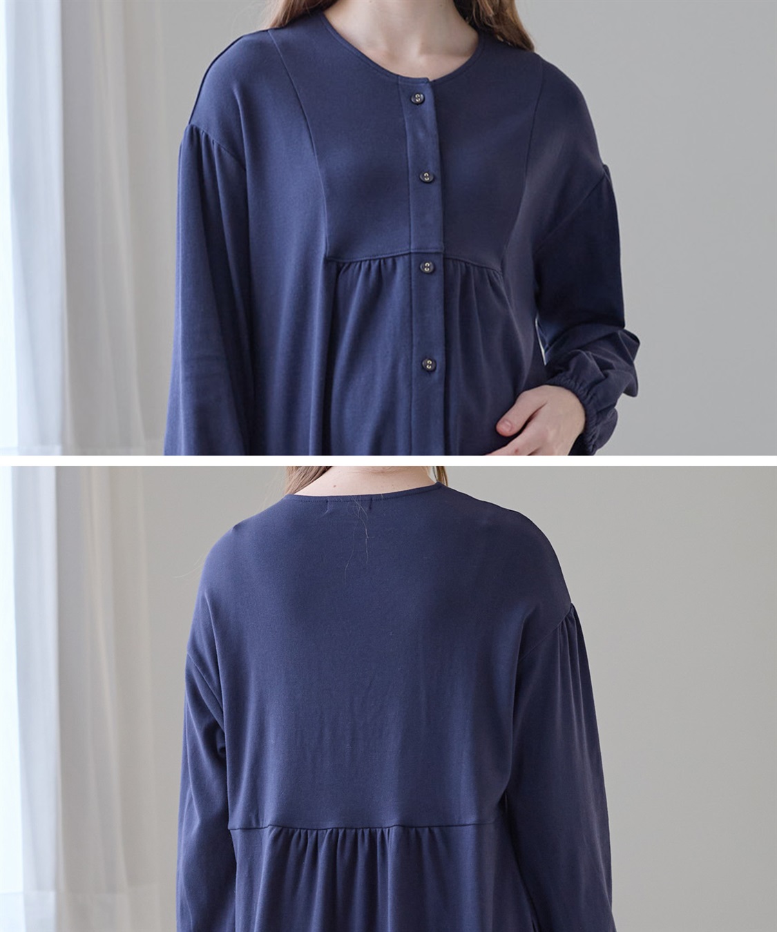 Rosemadame フライスネグリジェ/ワンピースパジャマ/ルームウェア（マタニティ/授乳服）授乳楽々 妊婦服 産前・産後対応_sub_8