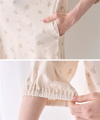 Rosemadame 【親子でお揃い】マタニティ パジャマ｜綿100％ クマ柄 授乳服 ルームウェア 産前産後対応_subthumb_21