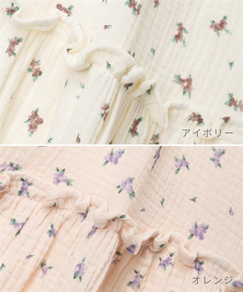 Rosemadame マタニティ ルームワンピース｜綿100％ ダブルガーゼ 花柄 授乳対応 ネグリジェ パジャマ 産前産後対応_subthumb_26