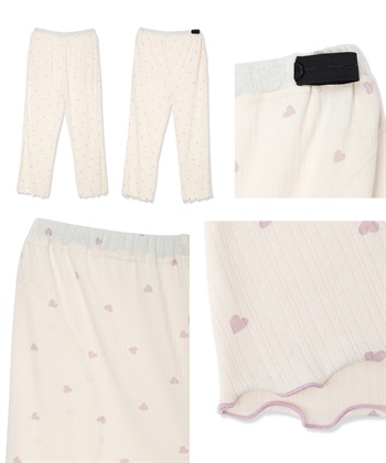 Rosemadame パターンメッシュ ハート柄 マタニティパジャマ　授乳対応 入院準備 産前産後対応_subthumb_21