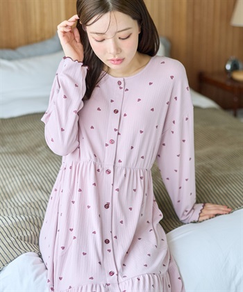 Rosemadame パターンメッシュハート柄ネグリジェ マタニティ ワンピース パジャマ _subthumb_12
