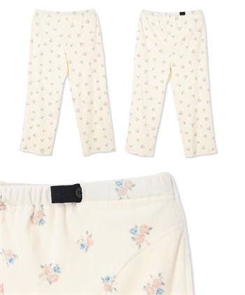 Rosemadame ベロア 小花柄 マタニティ パジャマ 上下セット授乳対応 前開き ルームウェア 入院準備 産前・産後対応_subthumb_24