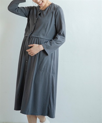 マタニティパジャマ 授乳口付き ワンピースタイプ 長袖 Rosemadame クロスプラス公式通販サイト